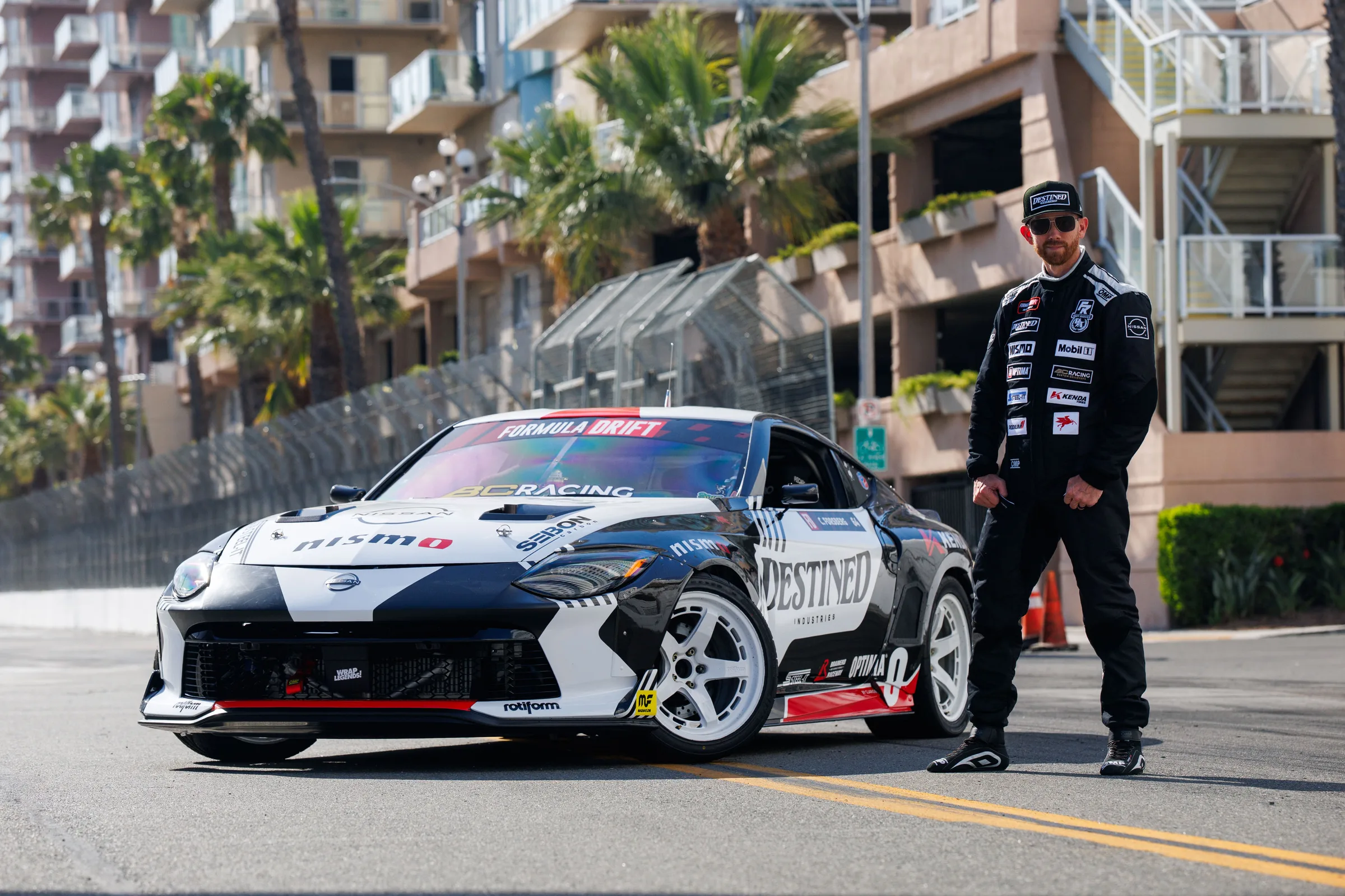 Driver standing by the Destined Z